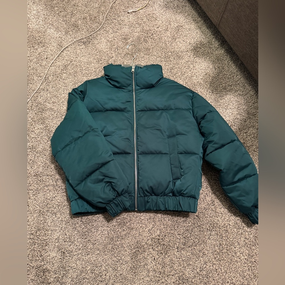 Teal Puffer Jacket